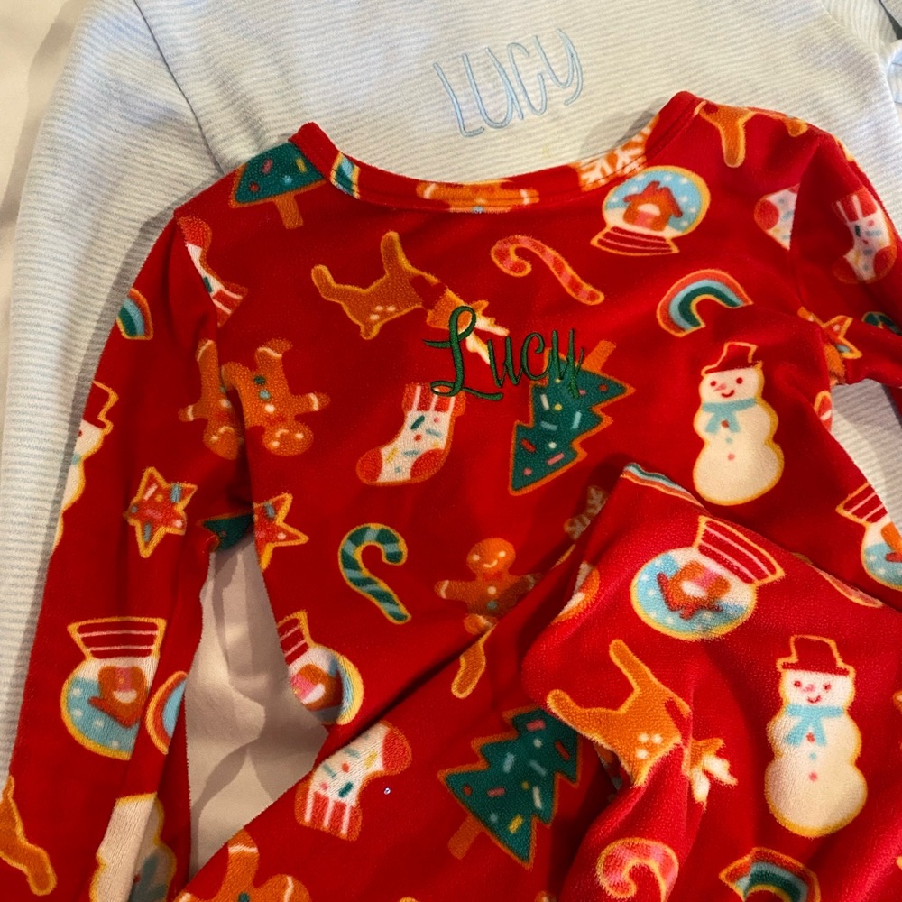 Festive Red Holiday Pajama Set